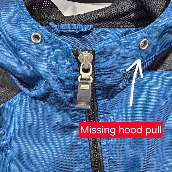 Men's Vintage 90's Starter Half Zip Jacket Teal Blue Black XL - Picture 12 of 12